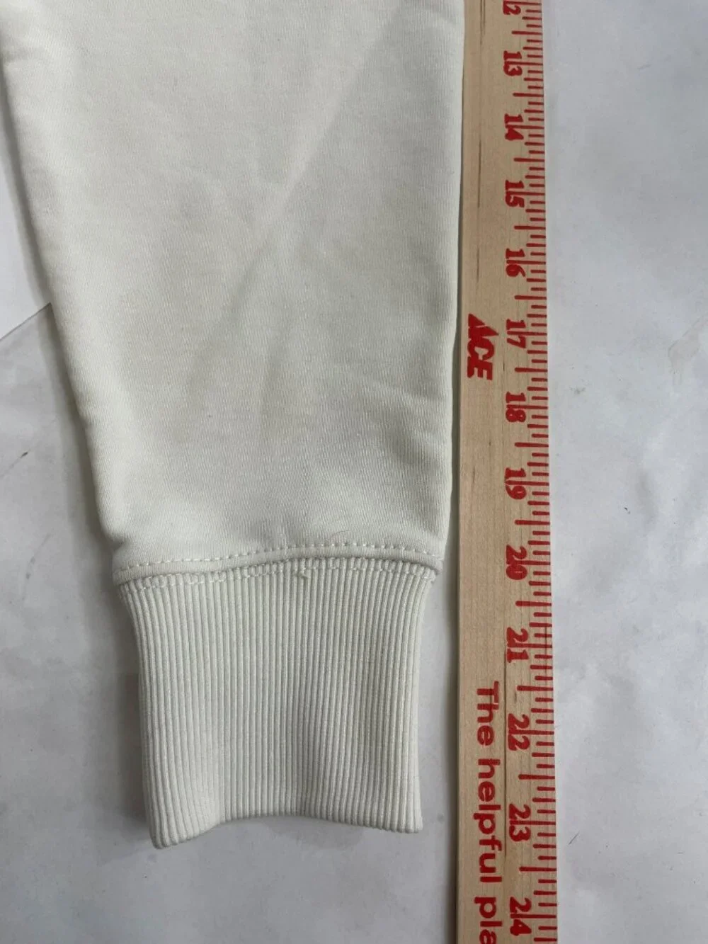 Coach Location Hoodie Cream Logo Embroidery Cotton Unisex Sz XS MSRP$295 DEFECT - Picture 14 of 15